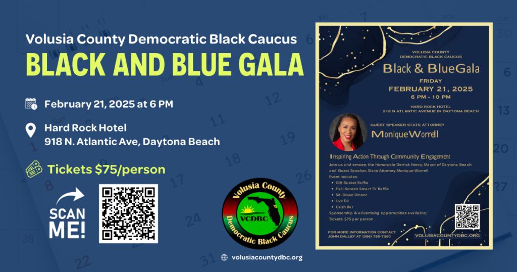 Volusia County Democratic Black Caucus Black and Blue Gala