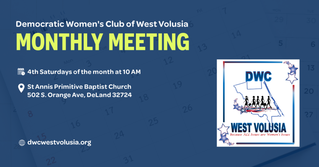 Democratic Women's Club of West Volusia Monthly Meeting