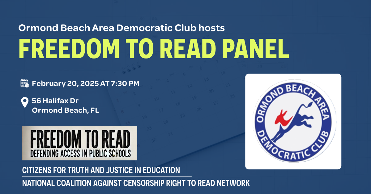 Ormond Beach Democratic Club hosts Freedom to Read